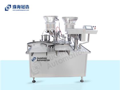 西林瓶灌装压盖旋盖一体机